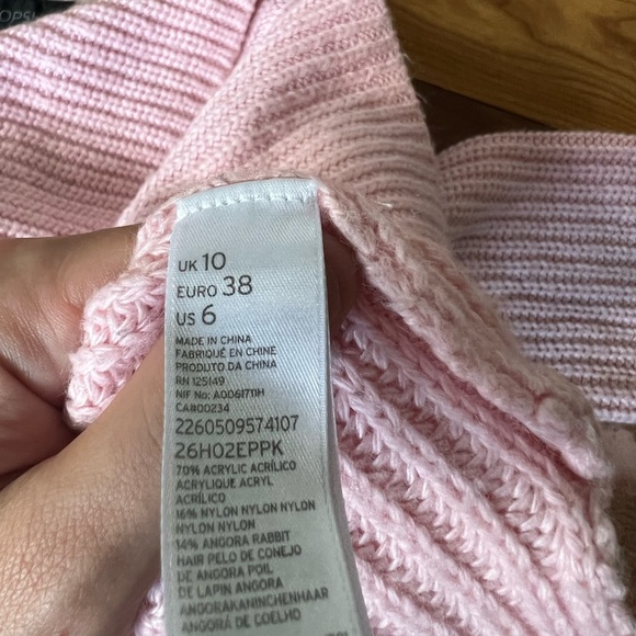 Topshop Pink Cropped Sweater - Picture 7 of 7
